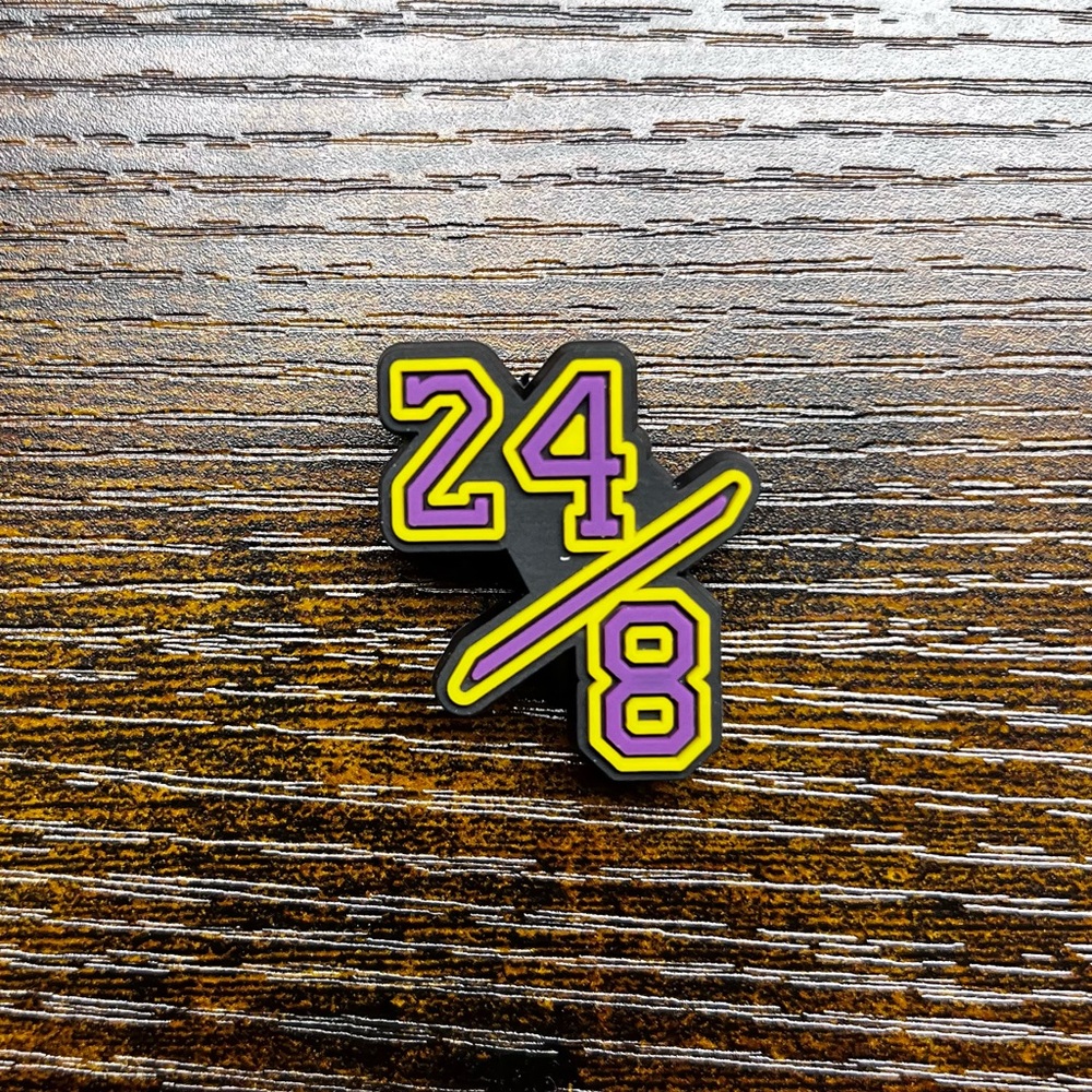 Kobe Bryant Yellow 24/8 Croc Charm